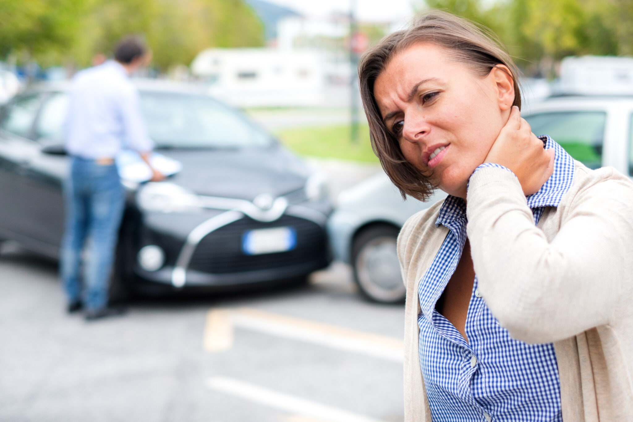 woman with no-fault insurance after car accident