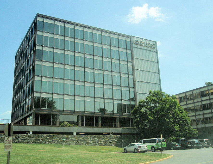 GEICO's corporate headquarters in Chevy Chase, Maryland. Photo by Coolcaesar at Wikipedia.